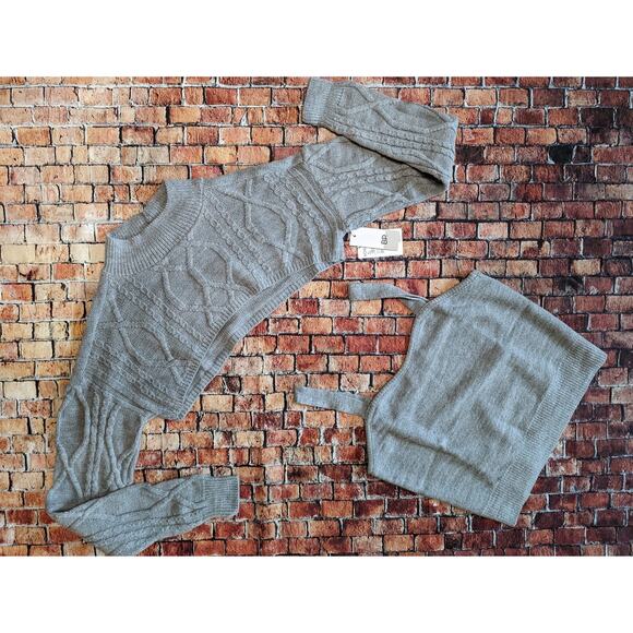 NWT BP. Two-part sweater light gray size M - Picture 1 of 5